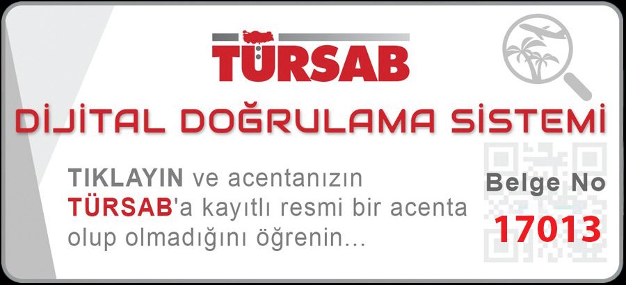 mizantur firmasının türsab logosu ve belgesi