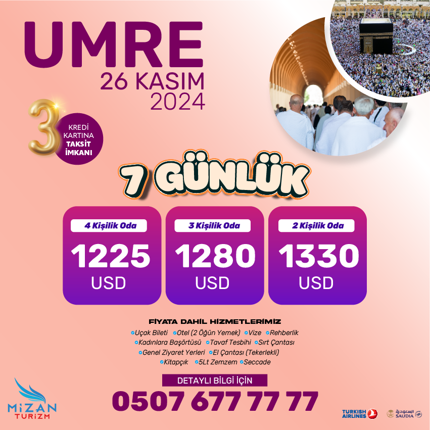 diyanet umre fiyatları 2024-umre turları-7 günlük umre fiyatları