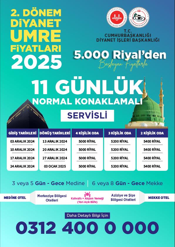 Diyanet umre fiyatları ne kadar - 2025 Diyanet umre fiyatları - Umreye gitmek kaç para