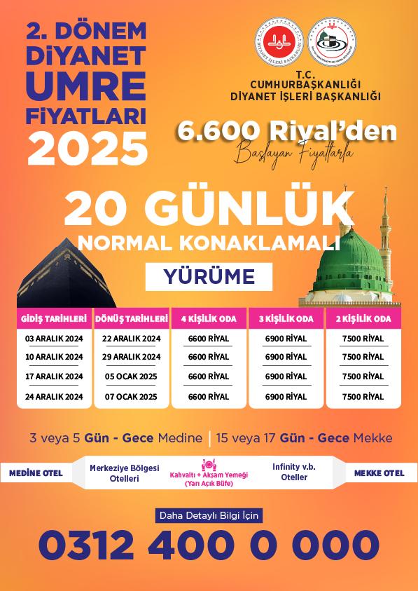 Diyanet umre fiyatları ne kadar - Umre fiyatları - Diyanet umre fiyatları 2025 kaç TL